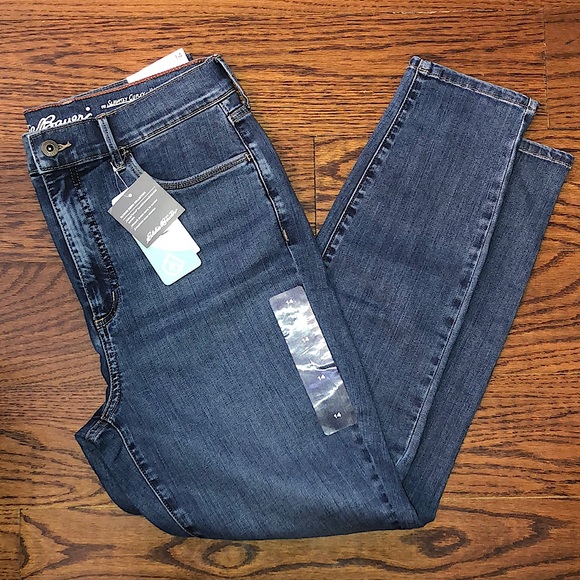 EDDIE BAUER High Rise Slightly Curvy High Rise Skinny Jeans Sz 14 NWT - Picture 11 of 11